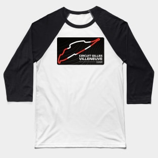 Circuit Gilles Villeneuve Baseball T-Shirt